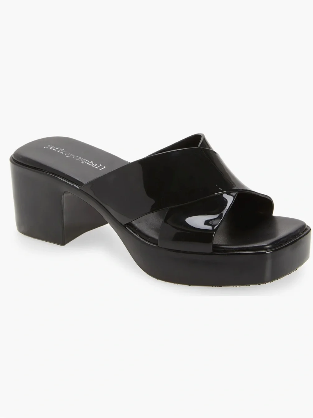 Jeffrey Campbell Bubblegum Platform Sandal Black size 8